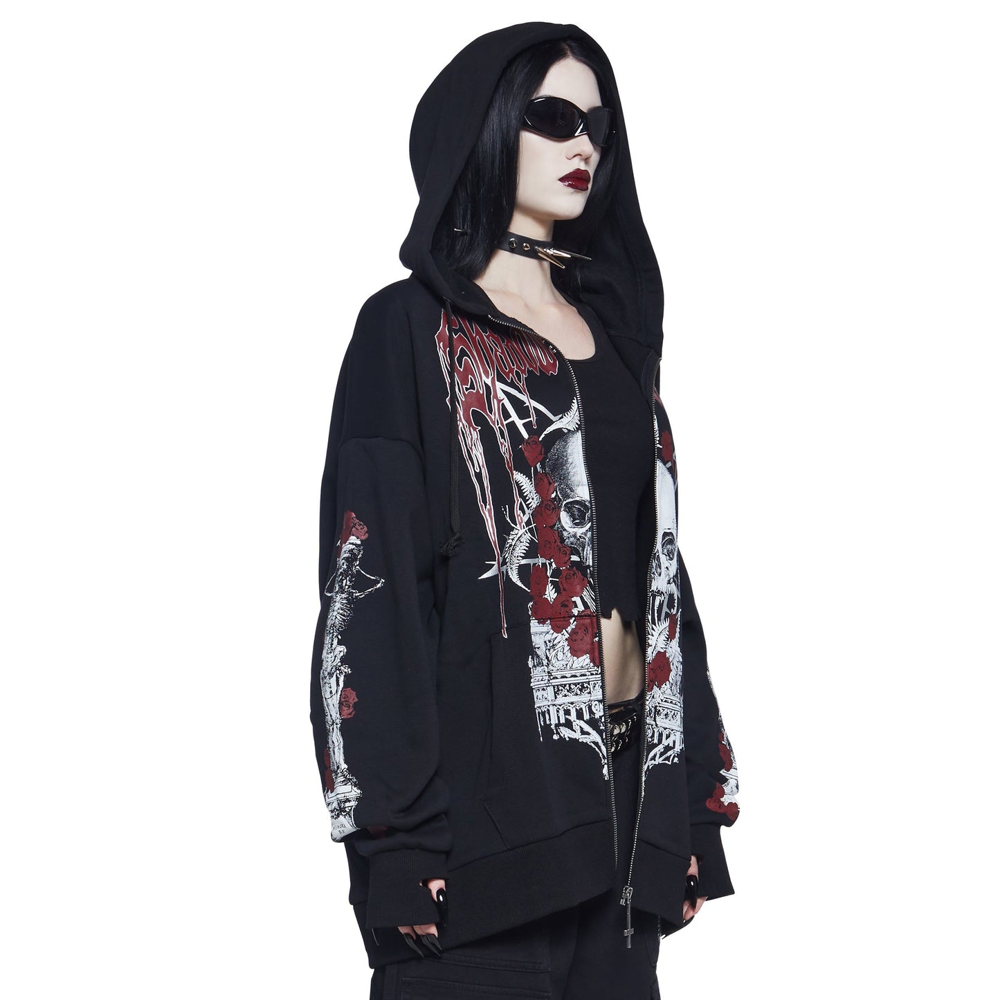 Fashionable printed high-quality zipper hoodie 1024112509