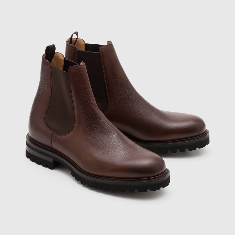 Soft Grain Leather Chelsea Boot