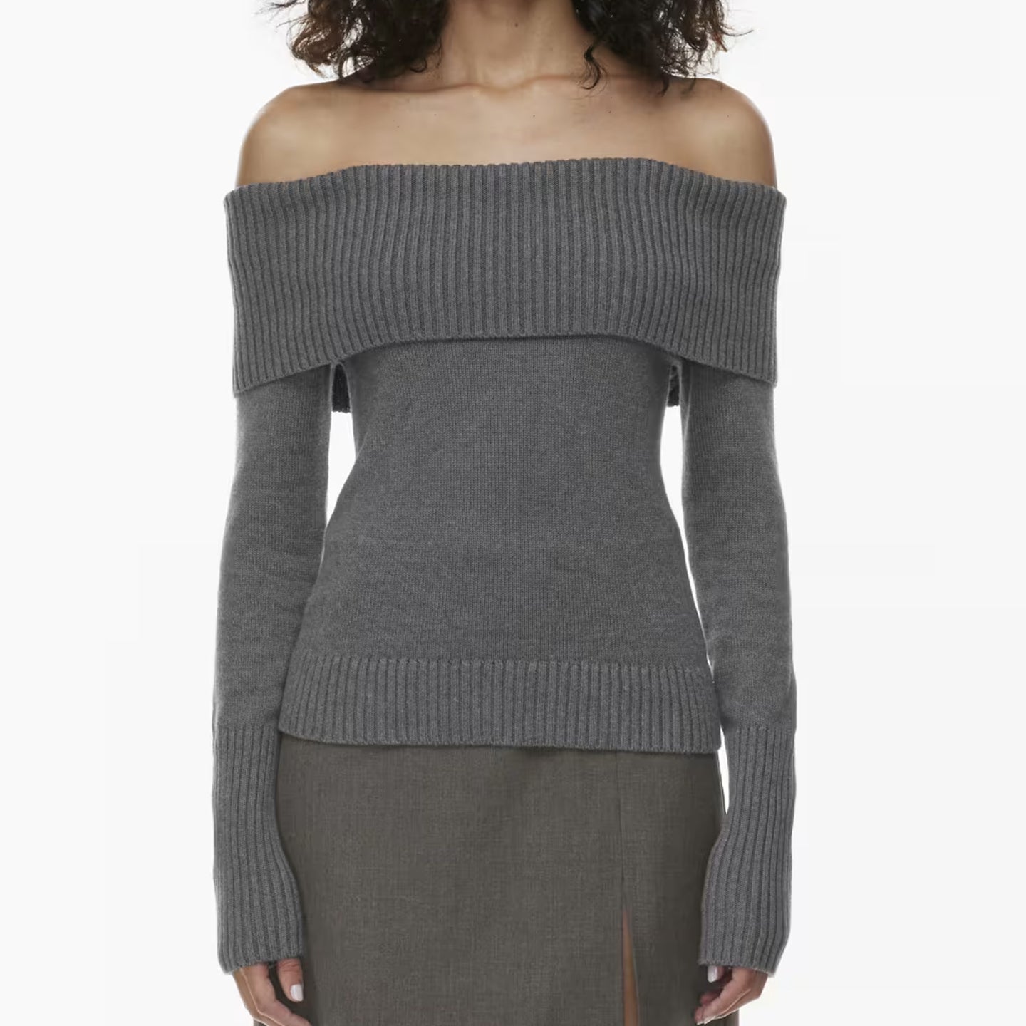 Off-the-shoulder sweater 1924112006